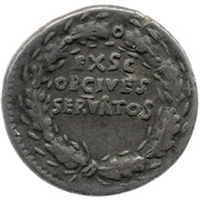 Denarius - Claudius EX SC OB CIVES SERVATOS, Rome, 41-42 reverse image
