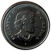 25 Cents - Elizabeth II Canada Day obverse image