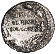 Denarius - Claudius EX SC OB CIVES SERVATOS, Rome, 41-42 reverse image