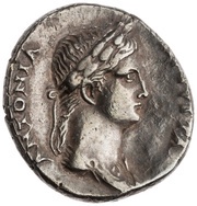 Denarius - Antonia Minor CONSTANTIAE AVGVSTI obverse image