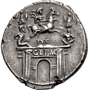 Denarius - Drusus the Elder DE GERM, Rome, 41-45 reverse image