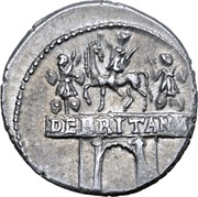 Denarius - Claudius DE BRITANN, Rome, 46-47 reverse image