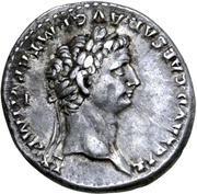 Denarius - Claudius S P Q R PP OB CS obverse image