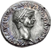 Denarius - Claudius S P Q R PP OB CS obverse image