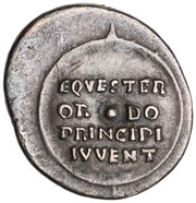 Denarius - Nero EQVESTER ORDO PRINCIPI IVVENT, Rome, 50-54 reverse image