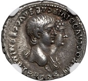 Denarius - Nero, Agrippina the Younger, Claudius, and Augustus AGRIPP AVG DIVI CL AVD NERONIS CAES MATER EX S C obverse image