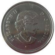 25 Cents - Elizabeth II Canada Day obverse image