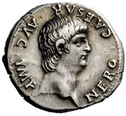 Denarius - Nero PONTIF MAX TR P VII COS IIII P P obverse image