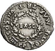 Denarius - Nero PONTIF MAX TR P VII COS IIII P P, Rome, 60-61 reverse image