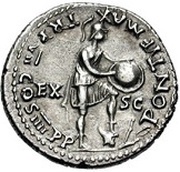 Denarius - Nero PONTIF MAX TR P VII COS IIII P P EX S C; Roma, Rome, 60-61 reverse image
