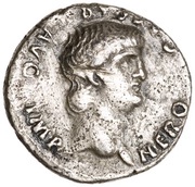 Denarius - Nero PONTIF MAX TR P VIII COS IIII P P EX S C; Roma obverse image