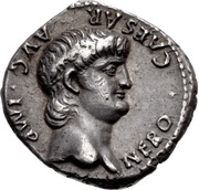 Denarius - Nero PONTIF MAX TR P X COS IIII P P EX S C; Roma obverse image