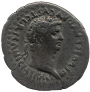 Drachm - Nero and Claudius DIVOS CLAVD AVGVST GERMANIC PATER AVG obverse image