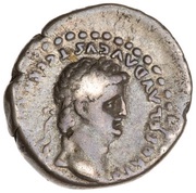 Drachm - Nero and Claudius DIVOS CLAVD AVGVST GERMANIC PATER AVG, Rome, 63-64 reverse image