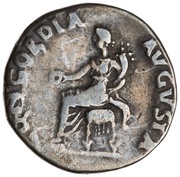 Denarius - Nero CONCORDIA AVGVSTA; Concordia, Rome, 64-65 reverse image