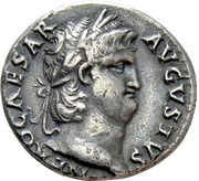 Denarius - Nero VESTA; Vesta obverse image