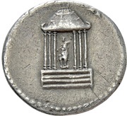Denarius - Nero VESTA; Vesta, Rome, 64-68 reverse image