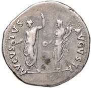 Denarius - Nero AVGVSTVS AVGVSTA, Rome, 65-66 reverse image