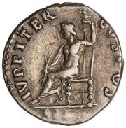 Denarius - Nero IVPPITER CVSTOS; Jupiter, Rome, 67-68 reverse image
