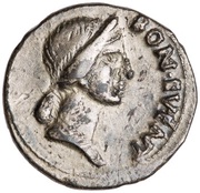 Denarius OB CIVIS SERVATOS obverse image