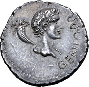 Denarius PAX; Genius obverse image