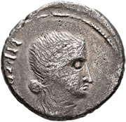 Denarius RESTITVTA P R; Libertas obverse image
