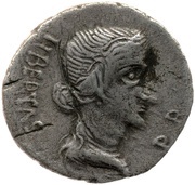 Denarius RESTITVTA; Libertas obverse image