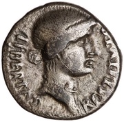 Denarius S P Q R; Libertas obverse image