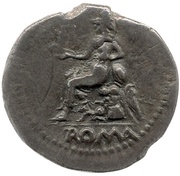 Denarius PAX P R; Roma obverse image