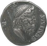 Denarius IO MAX CAPITOLINVS; Genius and Jupiter obverse image