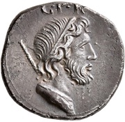 Denarius MARS VLTOR; Genius and Mars obverse image