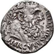 Denarius FLORENTE FORTVNA P R; Hercules and Fortuna obverse image