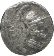 Denarius S P Q R; Mars obverse image