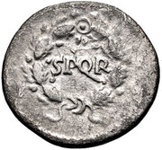 Denarius S P Q R, Rome, 68-69 reverse image