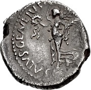 Denarius S P Q R; Victory obverse image