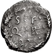 Denarius S P Q R; Victory, Rome, 68-69 reverse image