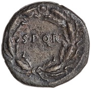 Denarius S P Q R; Victory, Rome, 68-69 reverse image