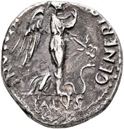 Denarius S P Q R; Pax and Nemesis obverse image