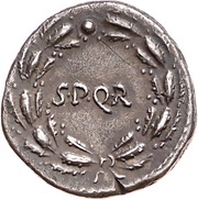 Denarius S P Q R; Victory, Rome, 68-69 reverse image