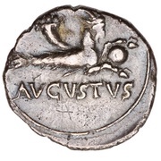 Denarius - Augustus AVGVSTVS, Rome, 68-69 reverse image