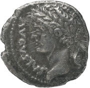 Denarius - Augustus EX S C obverse image