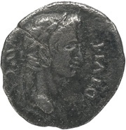 Denarius - Augustus IMP obverse image