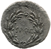 Denarius - Augustus S P Q R, Rome, 68-69 reverse image