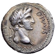 Denarius - Augustus PAX obverse image