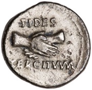 Denarius FIDES PRAETORIANORVM obverse image