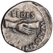 Denarius FIDES PRAETORIANORVM, Rome, 68-69 reverse image