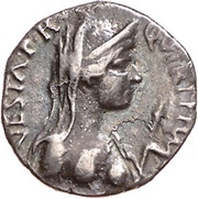 Denarius I O M CAPITOLINVS; Vesta and Jupiter obverse image