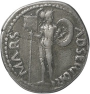Denarius MARS ADSERTOR; Libertas and Mars, Rome, 68-69 reverse image