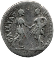 Denarius - Galba GALLIA HISPANIA; Gallia and Hispania, Rome, 68-69 reverse image