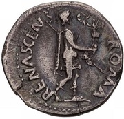 Denarius - Galba ROMA RENASCENS; Roma and Victory, Rome, 68-69 reverse image